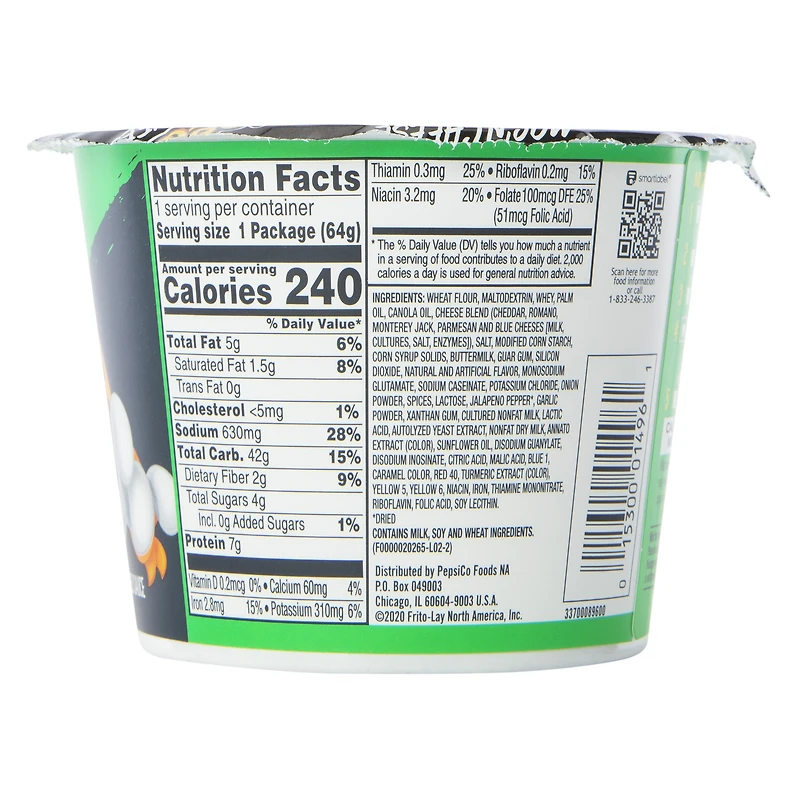 cheetos® mac'n cheese cheesy jalapeno cup 2.25oz