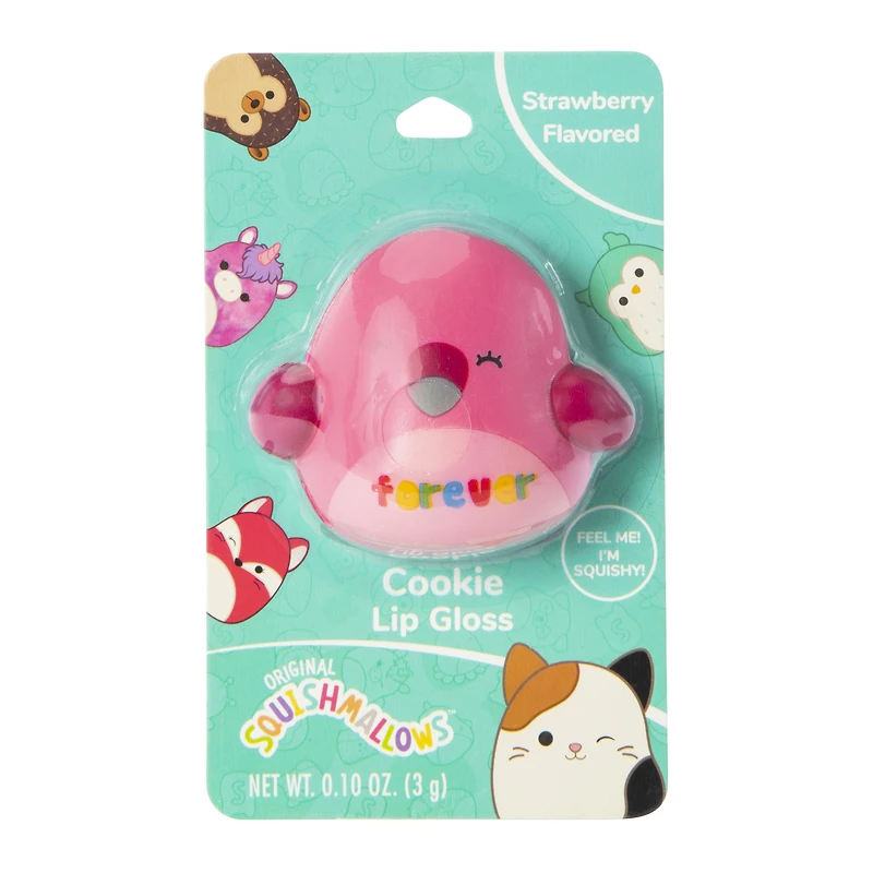 squishmallows™ cookie the flamingo lip gloss
