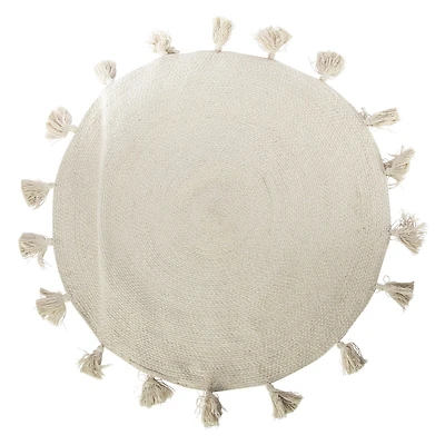 braided round rug 30in