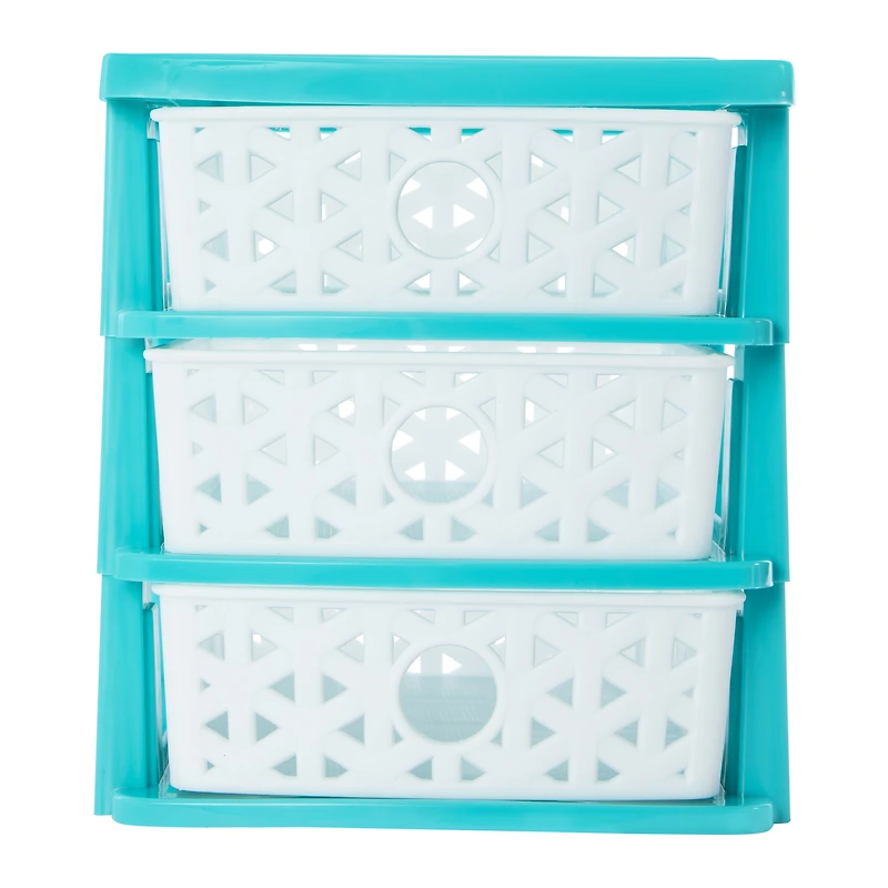 y-weave 3-drawer mini organizer 7.5in x 6.3in