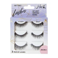 j-lash® false eyelashes 3-pair set