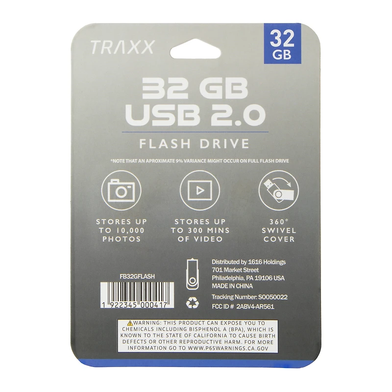 32GB USB 2.0 flash drive