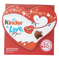 kinder® & love mini heart chocolate box 25-piece