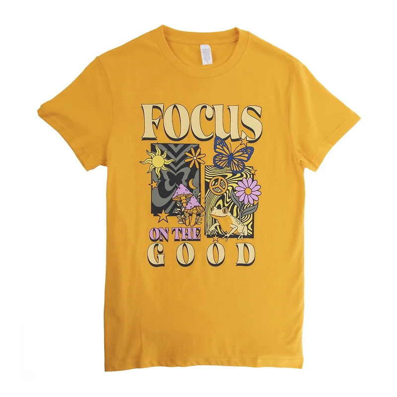 focus on the good' graphic tee