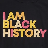 kid's 'I am black history' graphic tee