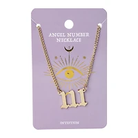 angel number necklace
