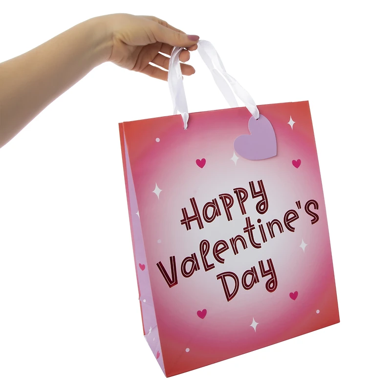 large valentine’s day gift bag 13in x 10in
