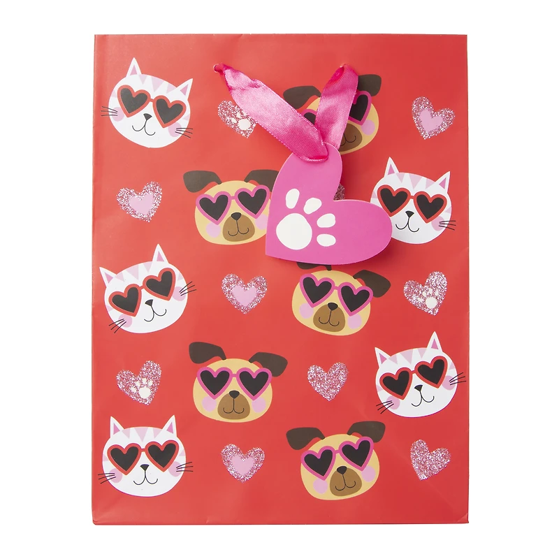 medium valentine’s day gift bag 9in x 7in