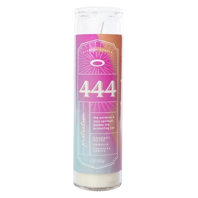 angel numbers scented pillar candle 9oz