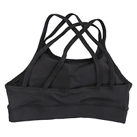 series-8 fitness™ orange crisscross double strap sports bra