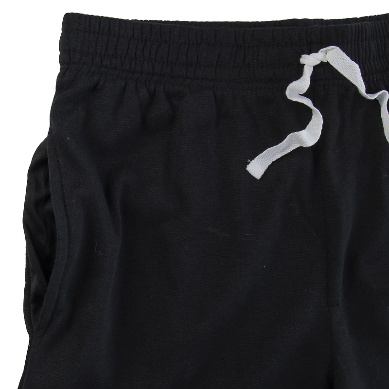 young men's blue fleece shorts