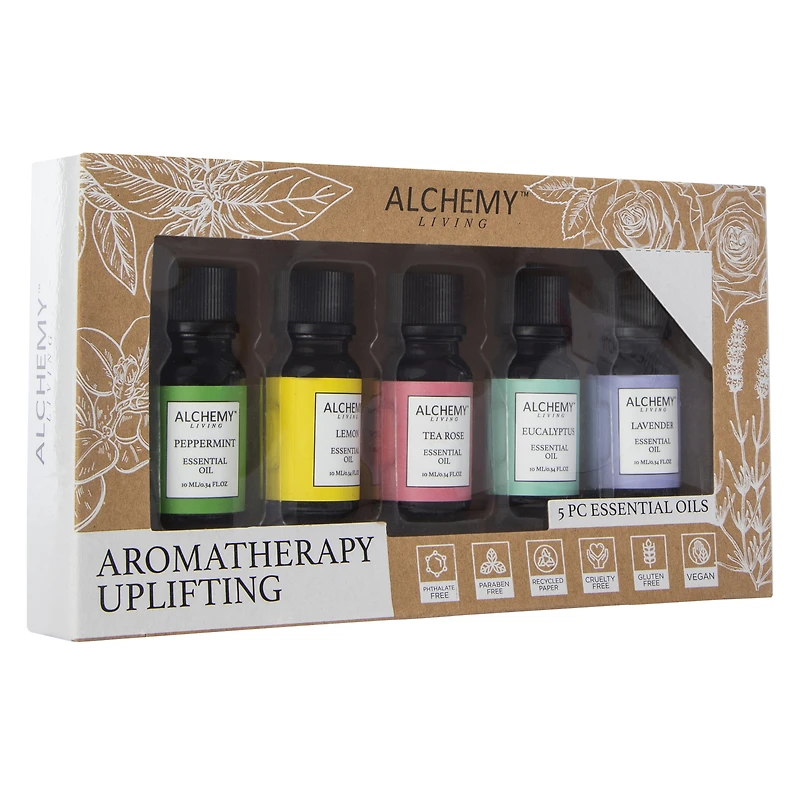 alchemy living™ 5-piece essential oils set