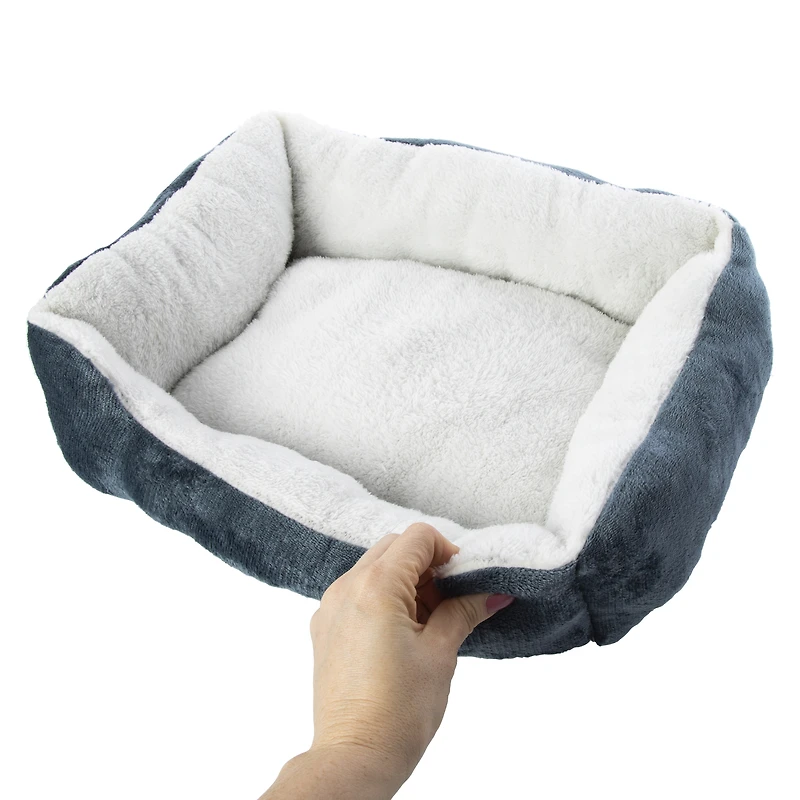 plush cuddler pet bed 14in x 20in