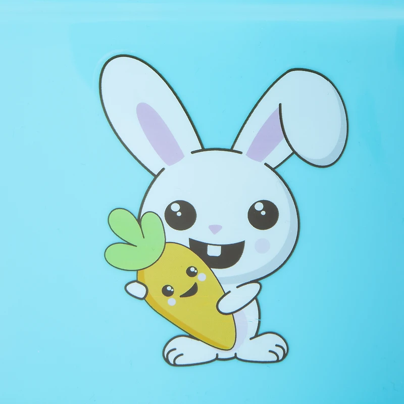 plastic pail easter basket 8in x 5.5in