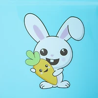 plastic pail easter basket 8in x 5.5in