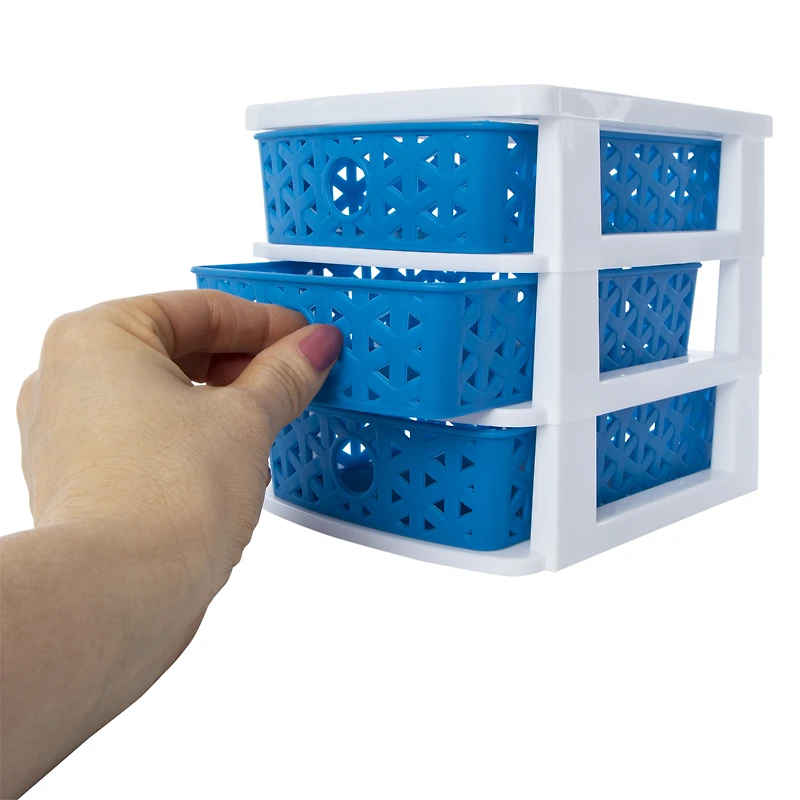 y-weave 3-drawer mini organizer 7.5in