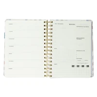 linen planner with phone holder