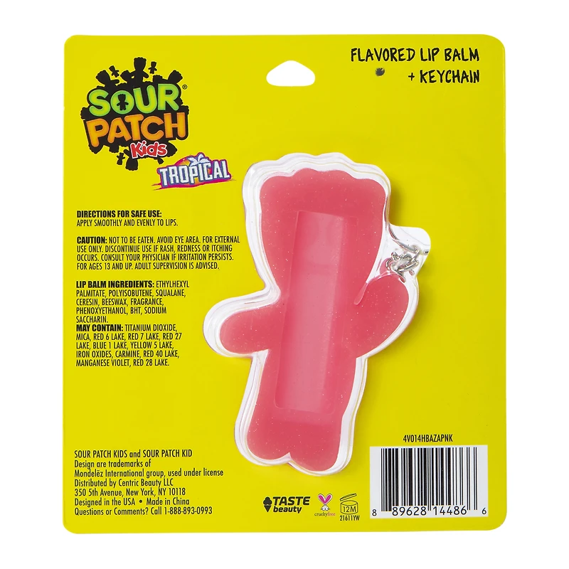 sour patch kids® flavored lip balm & keychain