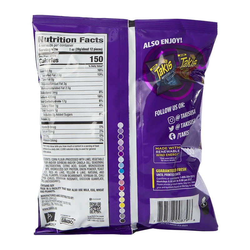 Takis rolls fuego tortilla chips 4oz