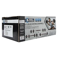 42 lb. adjustable barbell & dumbbell weights set