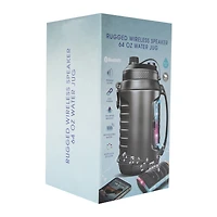 fitness multifunctional rugged bluetooth® LED speaker & water jug 64oz