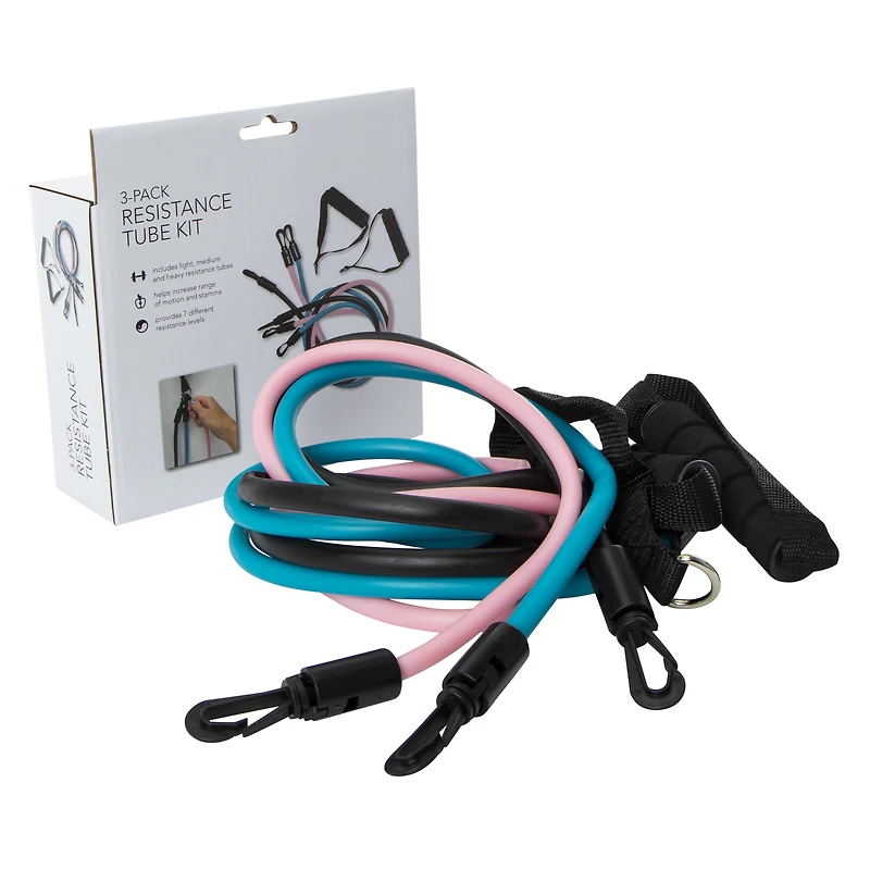 resistance tube kit 3-pack