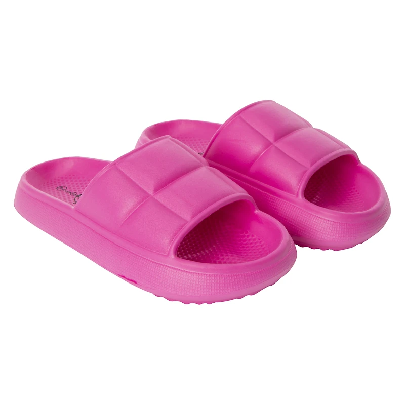 Ladies Quilted Puff Slide Sandals