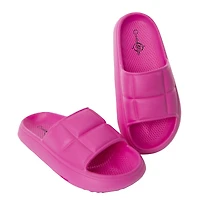 Ladies Quilted Puff Slide Sandals