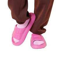 Ladies Quilted Puff Slide Sandals