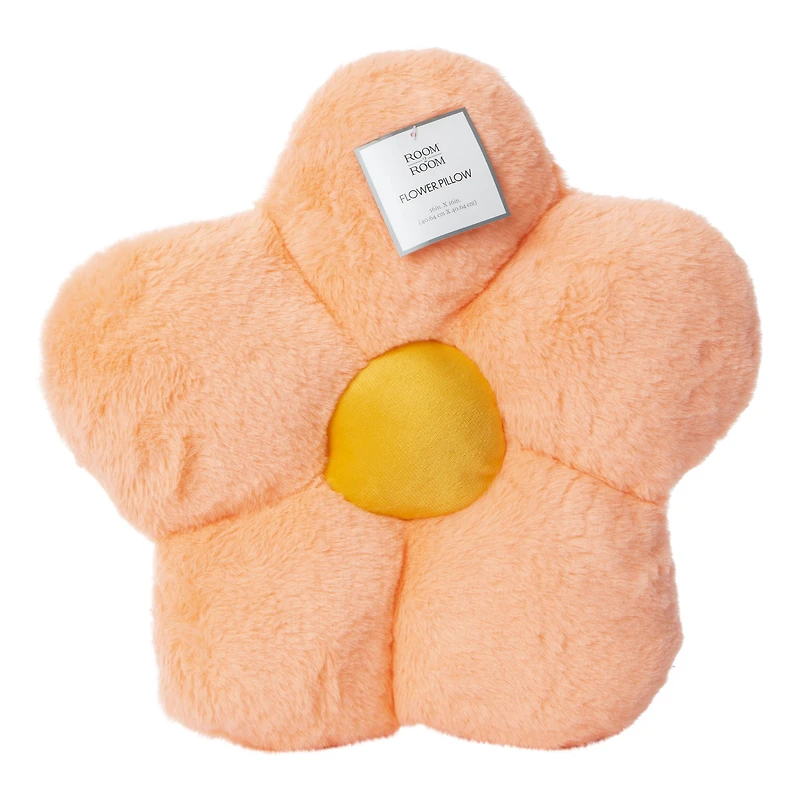 flower throw pillow 16in