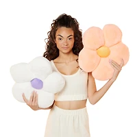 flower throw pillow 16in