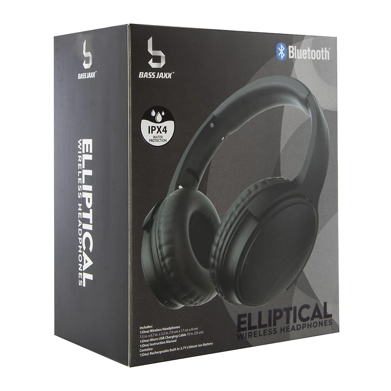 elliptical water resistant bluetooth®  headphones with mic