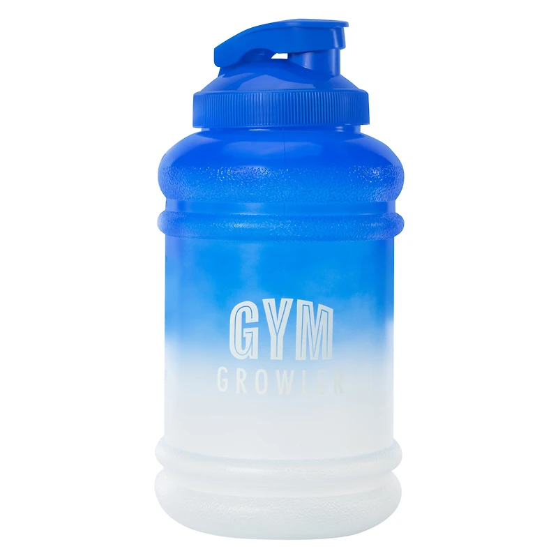 Gym Growler Flip-Cap Ombre Jumbo Water Bottle 73oz