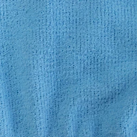 juniors blue chenille bralette lounge top