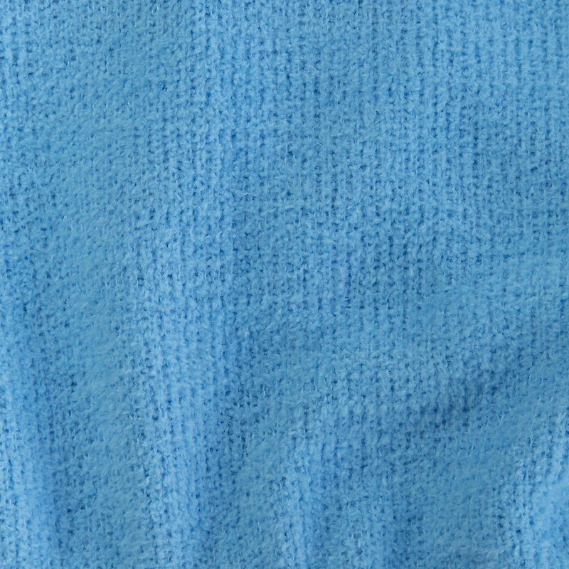 juniors blue chenille bralette lounge top