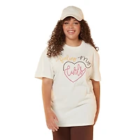 'feeling my curls' graphic tee