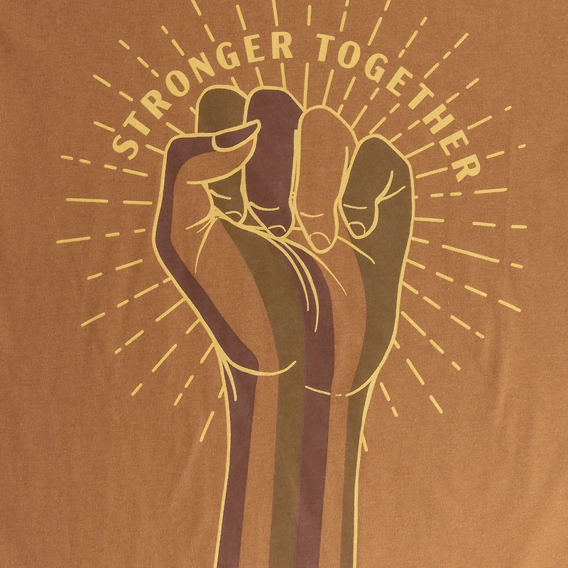 'stronger together' graphic tee