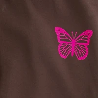 juniors white doodle print fleece joggers