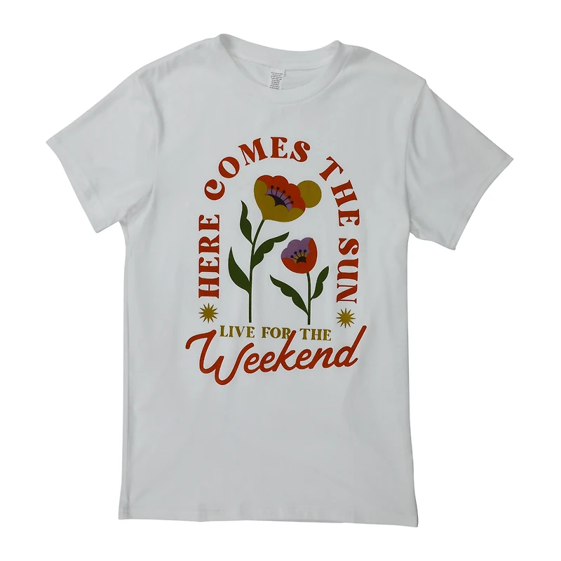 'here comes the sun' graphic tee