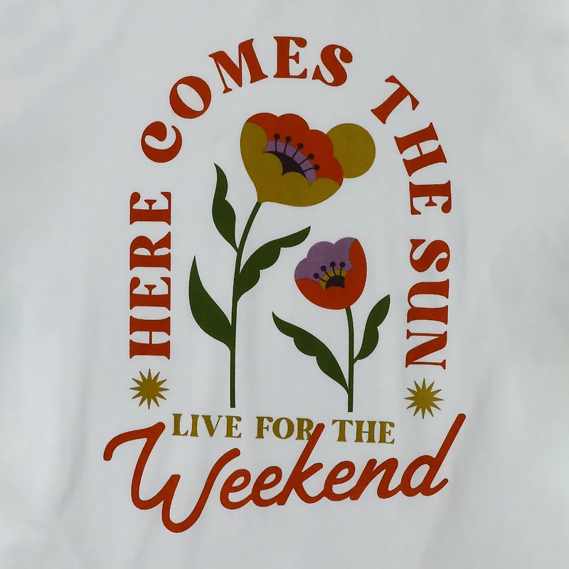 'here comes the sun' graphic tee