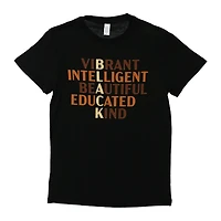 vibrant black history graphic tee