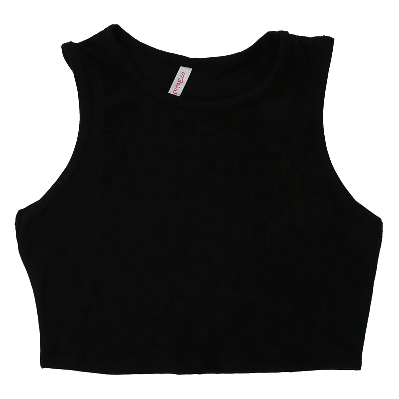 juniors black active tank top