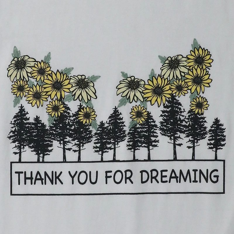 'thank you for dreaming' graphic tee