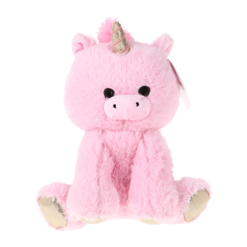 sitting unicorn plush 9in