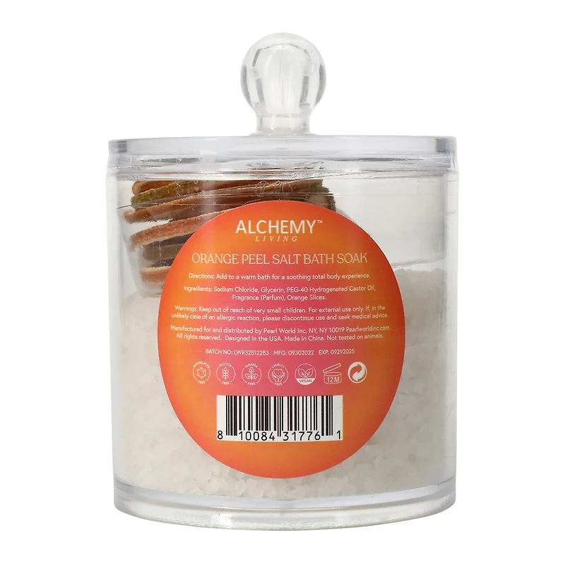 Alchemy Living™ Salt Bath Soak 13oz - Orange Peel