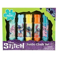 Disney Lilo & Stitch jumbo chalk set with holders 10-piece