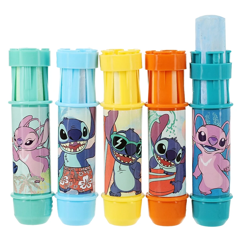 Disney Lilo & Stitch jumbo chalk set with holders 10-piece
