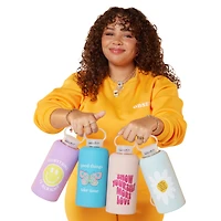 Inspirational Silicone Sleeve Water Bottle 34oz