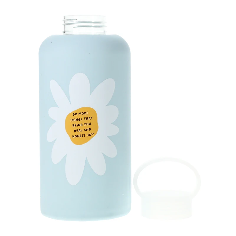 Inspirational Silicone Sleeve Water Bottle 34oz