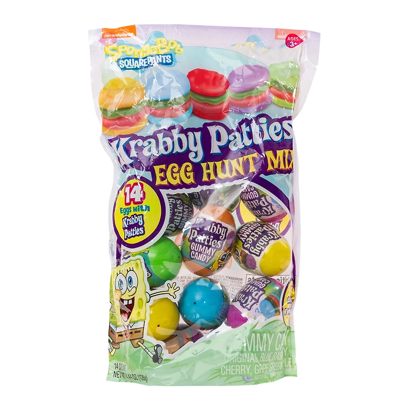 spongebob squarepants™ egg hunt krabby patties - 14 pre-filled eggs